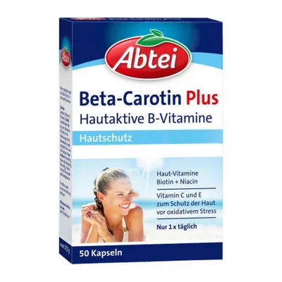 Obrázek produktu pro Doplněk stravy Abtei Beta-Carotin Plus Hautschutz, 50 kapslí