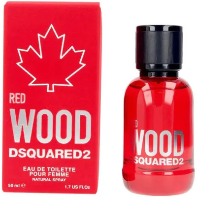 Produktbild von Dsquared2 Red Wood, Frauen, 50 ml, Nicht nachfüllbare Flasche, Cranberry, Rosa Pfeffer, Litschibaum, Magnolien, Rose, Bernstein, Zedernholz, Moschus