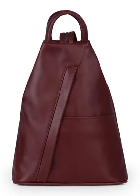 Produktbild von Vera Pelle Piramide Leder Rucksack Bordeauxrot Damen