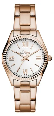 Produktbild von s.Oliver Damen Uhr Armbanduhr SO-3084-MQ goldfarben