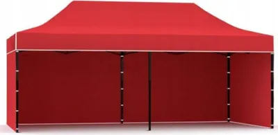 Produktbild von BDW Pavillon, Zelt, Partyzelt für Garten, Terasse, Messe - Pavillon, Rot