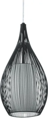 Zdjęcie produktu dla Eglo lampa wisząca 1 E27 czarna biała RAZONI