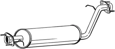 Produktbild von BOSAL 211-383 Mittelschalldämpfer Schalldämpfer für LAND ROVER Range Rover II (P38A)