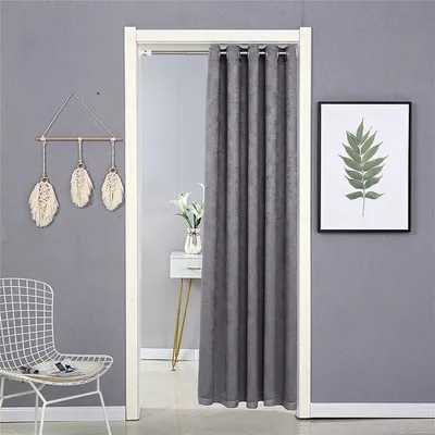 Produktbild von Türvorhang, 120*190cm Verdunkelungsvorhang für Haus und Innen für Fenster und Tür, wärmeisolierend, Vorhang Haus und Dekoration