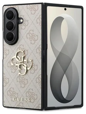 Obrázok produktu pre GuessPolyuretán4G kryt s kovovým logom pre Samsung Galaxy Z Fold 8 Ultra, ružový (57983131991)