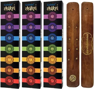 Obrázok produktu pre Sada vonných tyčiniek 45 g, 3 škatuľky, s držiakom, pre meditáciu