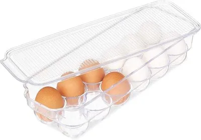 Image de Boîte à œufs pour réfrigérateur, 12 œufs, en plastique