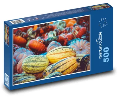 Zdjęcie produktu dla Puzzle 500 Jesienne zbiory dyni - martinpuzzle