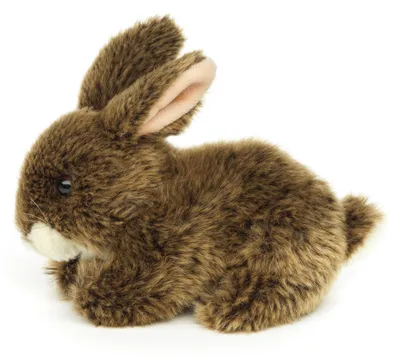 Produktbild von Uni-Toys - Hase, liegend (braun) - 18 cm (Länge) - Plüsch-Kaninchen - Plüschtier, Kuscheltier