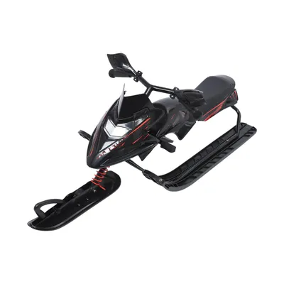 Image de Luge à freins, luge directionnelle, luge classique orientable, luge pour enfants et adolescents (noire)