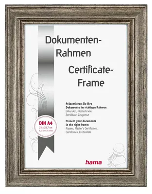 Produktbild von Hama Lobby, Einzelbilderrahmen, Glas, Polystyrene, Bronze, Tisch, Wand, 15 x 20 cm, Rechteckig