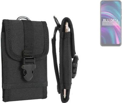 Produktbild von K-S-Trade Holster Handy Hülle kompatibel mit BLU G61s Holster Handytasche Gürtel Tasche Schutz Hülle Robust Outdoor schwarz