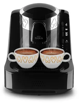 Produktbild von Arzum Okka Türkischer Kaffeemaschine, Vollautomatisch, 3 Tassen Größen, Selbstreinigungsfunktion, 950 ml Wassertank, Überschutzsensor