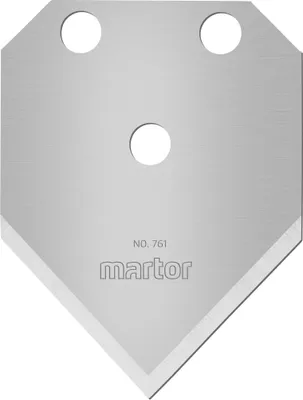 Produktbild von MARTOR 10 x SPITZKLINGE, Ersatzklingen Skalpell, 26 mm, Scharf, Im Spender, 2-fach Nutzbar, NR. 761