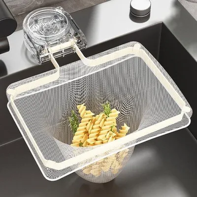 Produktbild von Kochfilter für Gemüse und Obst, 2-in-1 Kochfilter und Ablage, mit 100 Filtertüchern, für die Küche