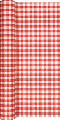 Produktbild von Tischläufer Karo rot 490x40cm