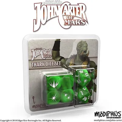Zdjęcie produktu dla John Carter of Mars: Thark Dice Set - Zestaw kości do stołowej gry fabularnej - ENG Edition