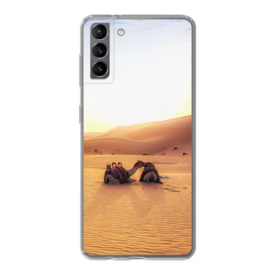 Produktbild von MuchoWow® Handyhülle Schutzhülle Hülle für Samsung Galaxy S21 Plus Kamel - Wüste - Sand Silikon Softcase Handy Hülle - Handy-Tasche