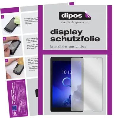 Produktbild von 1x Schutzfolie für Alcatel 3T 10 Zoll klar Displayschutzfolie Folie Display Schutz dipos