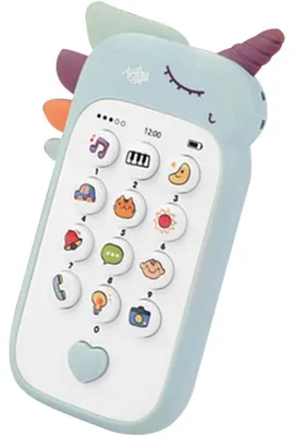 Immagine prodotto di Telefono giocattolo - Con luci e suoni - Antenna in silicone - Da 1 anno