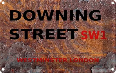 Produktbild von vianmo Blechschild 12x18 cm Westminster downing Street SW1 Abenteuer Reisen England Urlaub