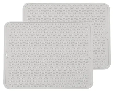 Produktbild von Set aus 2 Silikon hitzebeständigen Untersetzern 39,9 x 30 cm