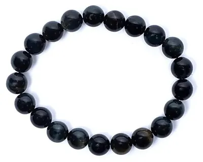 Zdjęcie produktu dla Bransoletka elastyczna Niebieskie Tygrysie Oko - opakowanie 2 szt. - 8mm