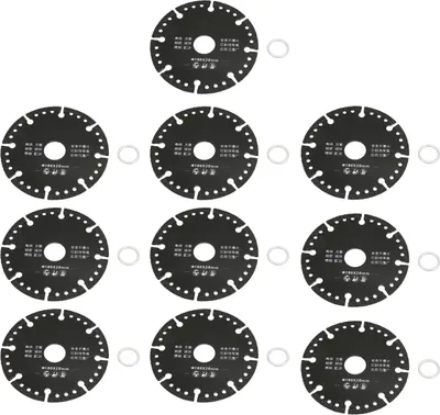 Produktbild von 10 Stück Winkelschleifer-Sägeblatt, flaches Schmirgel-Multifunktionsschneiden für Edelstahl-Gusseisenbewehrung