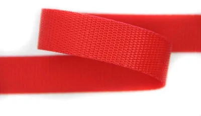 Gurtband 25 mm x 5 m, 100 % Polypropylen, rot