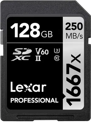 Produktbild von Lexar SDXC 128 GB Speicherkarte Klasse 10 UHS-II (LSD128CB1667)