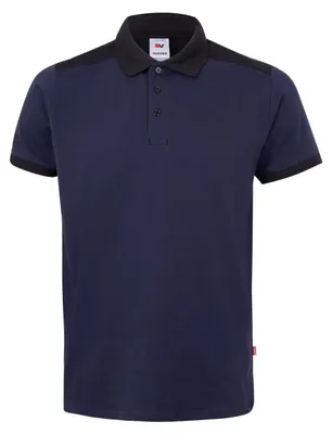 Produktbild von VELILLA 105519S Polohemd Stretch zweifarbig Kurzarm Navy/Schwarz XL