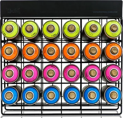 Produktbild von Sprühdosenregal | Montana Studio Rack | 24 Dosen | 35x45x13cm | leer