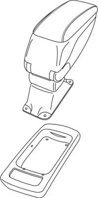 Immagine prodotto di Staffa per bracciolo Lampa compatibile per Opel Meriva (05/10>05/17)