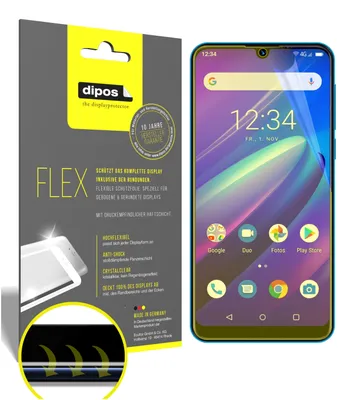 Produktbild von 2x Schutzfolie für Beafon M6 Folie, 100% Displayabdeckung, dipos Flex