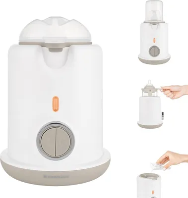 Produktbild von Kikkaboo Sterilisator Warmy 3 in 1 Flaschenwärmer Entsafter Messbecher Deckel beige