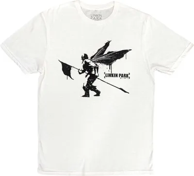 Image de Linkin Park - "Street Soldier" T-Shirt pour homme/femme unie RO9163 (XL) (Blanc)
