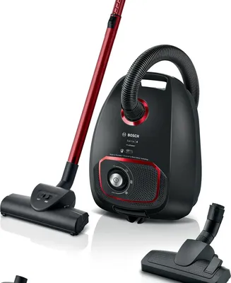 Imagen del producto de Aspiradora de la Serie 4 de Bosch, modelo BGB41POW1, con bolsa, 850 W, color