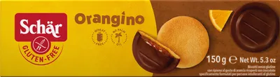 Produktbild von GLUTENFREIE LÖWENBISKUITS IN SCHOKOLADE MIT ORANGENGELEE 150 g – SCHAR