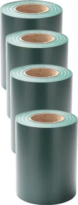 Immagine prodotto di Strisce dello schermo di privacy di Jayseuw Strisce del frangivento del PVC doppia rete metallica 200m verde