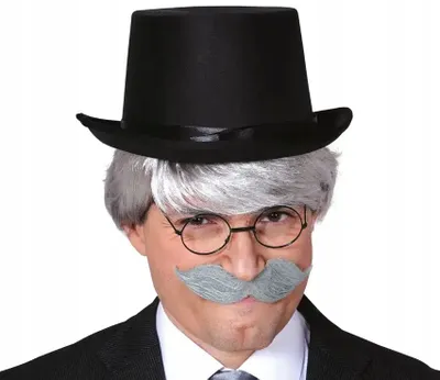Image de Vos Costumes Cylindre Noir Feutre Magicien Carnaval