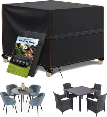 Immagine prodotto di MUPAS copertura per mobili da giardino Tessuto impermeabile 420D Oxford 90x90x90cm