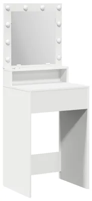 Zdjęcie produktu dla vidaXL Toaletka z półką biała 50 x 41 x 135 cm materiał drewnopochodny