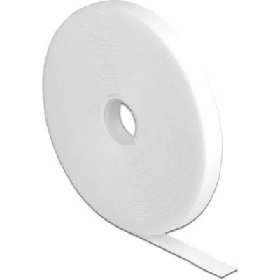 Produktbild von DeLOCK Klettband auf Rolle L 10 m x B 13 mm weiß, Kabelbinder mit Klettverschluss, Weiß, 10000 mm, 13 mm, 1 Stück(e)
