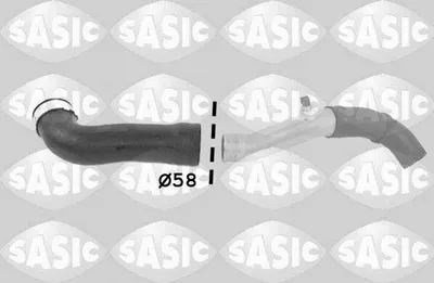 Produktbild von SASIC 3336053 Turbo Ladeluftschlauch für BMW 3 Limousine (E46) 3 Touring (E46) 3 Coupe (E46) 3 Cabrio (E46) 3 Compact (E46)