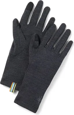 Image de Gants thermiques Smartwool en Laine, couleur gris, taille M