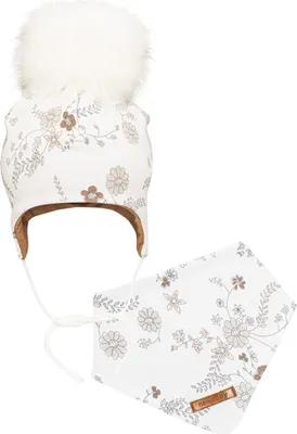 Image de Bonnet d'automne pour fille avec écharpe New Baby Special One, taille 86 (12-18m)