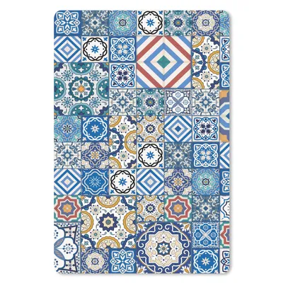 Produktbild von MuchoWow® Mauspad Mousepad Muster - Blau - Formen 18x27 cm - Mousepads - Maus Mat - Pad - Mausunterlage
