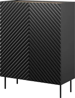 Produktbild von Bücherregal INDA 2D2SZ schwarz / artisan eiche