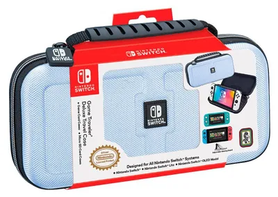Produktbild von Bigben Interactive AL112555, Reisekoffer, Nintendo, Hellblau, Nintendo Switch, Nintendo Switch Lite, Nintendo Switch OLED, Reißverschluss, 152 mm