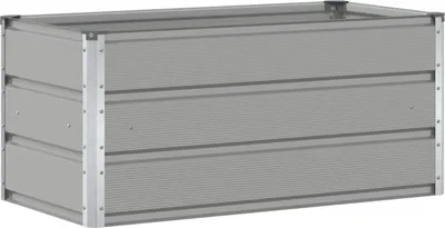 Zdjęcie produktu dla vidaXL Sadzarka jasnoszara 100 x 50 x 45 cm Stal ocynkowana